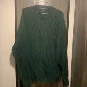 15. Brooks Brothers Golf Big and Tall Green Sweater XXL